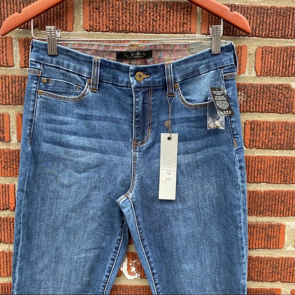 🆕 LVPL Liverpool Kayden Studded Zip Gusset Jean - Picture 3 of 13